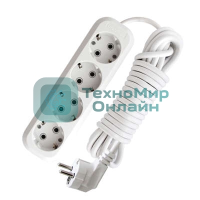 Удлинитель 4х10 м с заземл. 16А IP20 Е-304 АБС-пл. ПВС 3х1 UNIVersal 9631984
