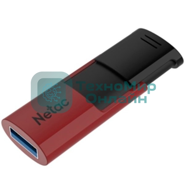 Флешка USB Netac U182 NT03U182N-256G-30RE, USB 3.0 256Gb, retail version, черный/красный