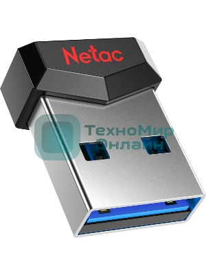 Флешка USB Netac UM81 (NT03UM81N-032G-20BK), 32Gb, USB 2.0, R/W 30/10, черный/красный