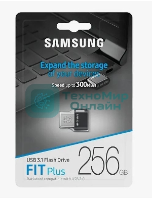 Флешка USB 256Gb USB Drive USB 3.1 Samsung FIT Plus (up to 300Mb/s) (MUF-256AB/APC)