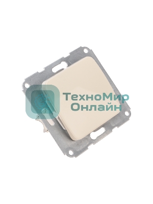 Выключатель Kranz DEA 1кл с/у 10А мех. бежевый (1/10/120)