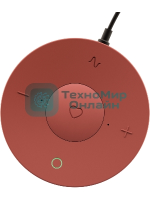 Умная колонка Sber SberBoom Mini, 5Вт, 1.0, мультирум, стереопара, детектор шума, световая индикация, Wi-Fi, Bluetooth 5.0, Салют, марсианский красный