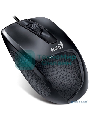 Мышь проводная Genius DX-150X черный, 1000 dpi, USB, кнопки - 3