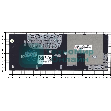 Клавиатура для ноутбука Lenovo IdeaPad Yoga 13 черная c черной рамкой