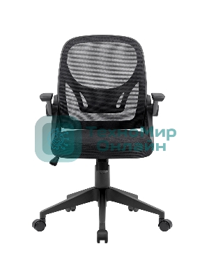 Кресло Defender Office черный, сетка, 120 кг, регулируемые подлокотники