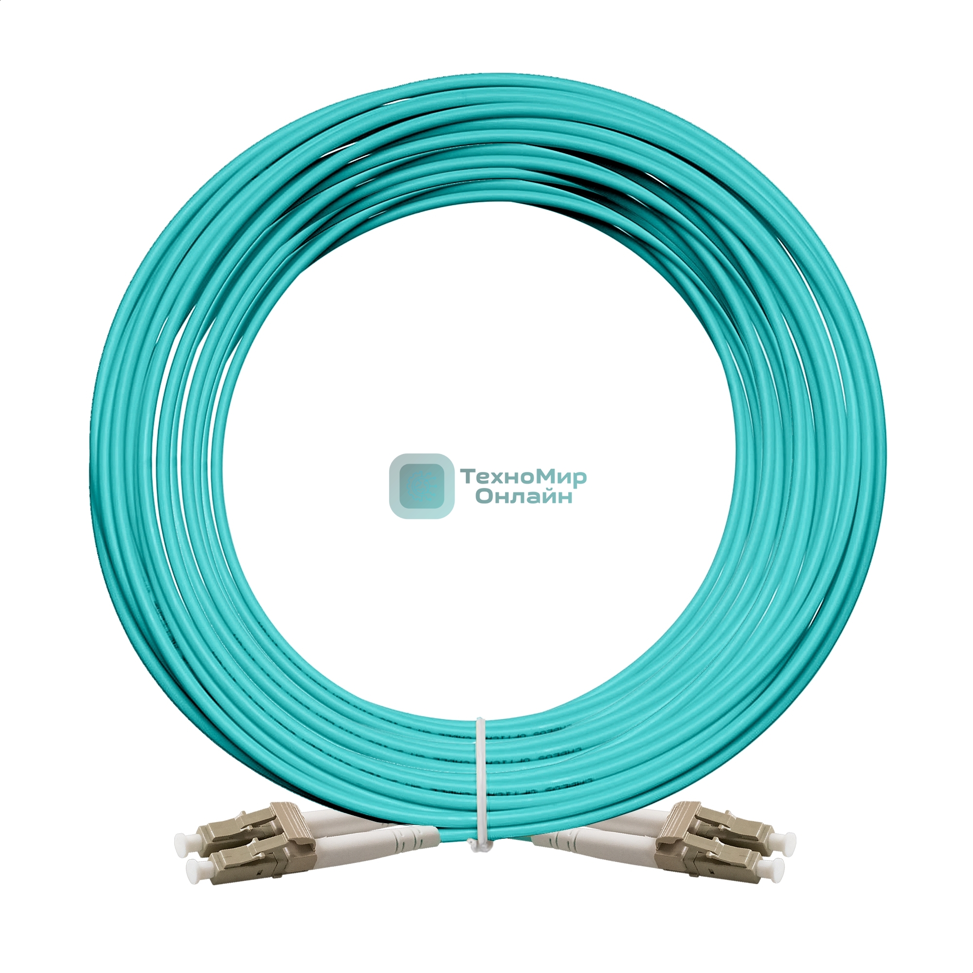 Патч-корд волоконно-оптический ExeGate FC-D-503-LC-LC-15M-LSZH (Шнур ВО MM 50/125 (OM3), LC/UPC-LC/UPC, Duplex, LSZH, 15м)