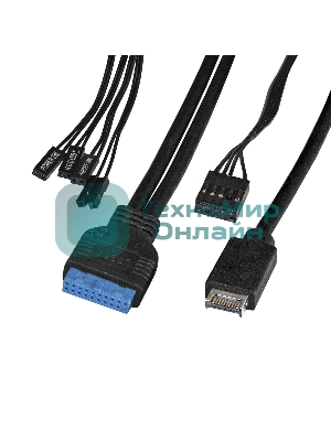 Компьютерный корпус Miditower ExeGate XP-332UC-UNS450 (ATX, БП UNS450 с вент. 12см, 2хUSB 3.0/1хTypeC, аудио, черный)