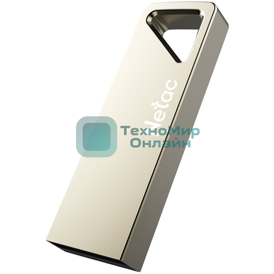 Флешка USB Netac U326 (NT03U326N-032G-20PN), 32Gb, USB 2.0, R/W 50/15, серебристый