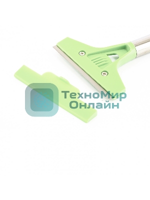 Скребок Сибртех, фиксированное лезвие 100мм металлич, обрезиненная ручка, 500мм