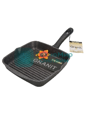 Сковорода МЕЧТА 66701 Гранит 26см 66701 Сковорода - гриль квадратная 26см 