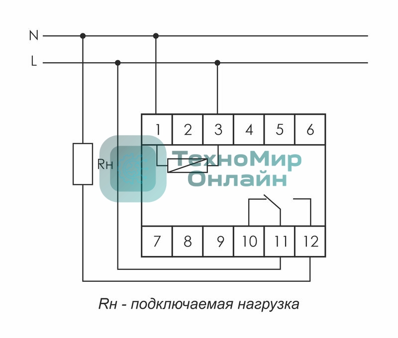 Реле времени PCR-513 (задержка вкл. 230В 8А 1перекл. IP20 монтаж на DIN-рейке) F&F EA02.001.003