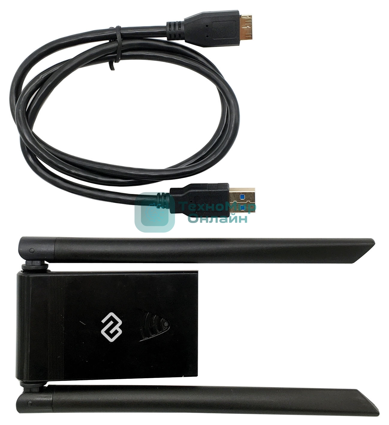 Сетевой адаптер WiFi Digma DWA-AC13002E AC1300 USB 3.0 (ант.внеш.съем) 2ант. (упак.:1шт)