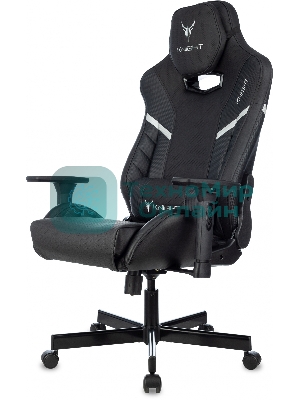 Кресло Knight Thunder 5X черный, экокожа, 120 кг, механизм качания