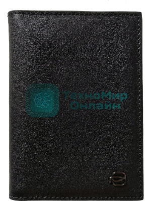 Обложка для документов Piquadro Black Square PP5256B3/N, черный, натур.кожа
