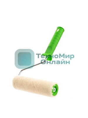 Валик Сибртех велюр с ручкой,140 мм,ворс 2 мм, D - 36 мм