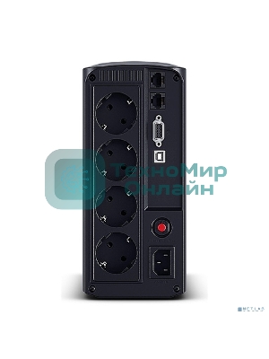 Источник бесперебойного питания UPS CyberPower VP1000ELCD Line-Interactive 1000VA/550W USB/RS-232/RJ11/45 (4 EURO)