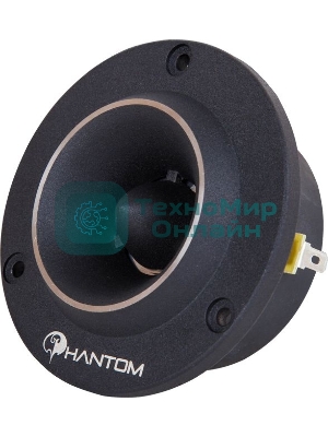 Колонки автомобильные Phantom MT30, 80Вт, 98дБ, 4Ом, 2.5 см, без решетки (1 дюйм) (ком.:2 кол.)