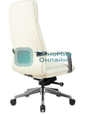 Кресло Бюрократ VEGA белый, кожа