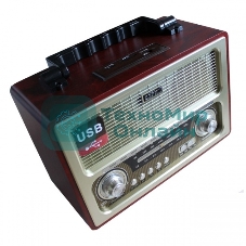 БЗРП РП-312 USB, SD, microSD, стереозвук(Диапазон УКВ 64-108 Мгц/СВ-530-1600Кгц/КВ-5,6-18,3 Мгц, USB, функция записи, слот под SDкарту, МР3, 6В/220В, стереозвук, размер 275х130х185 мм.)