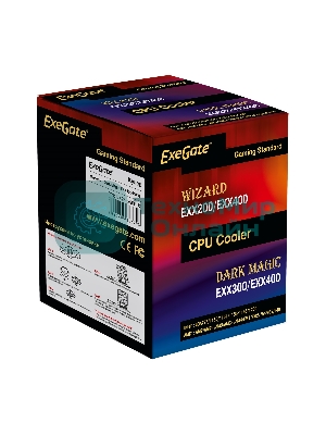 Кулер для процессора ExeGate Dark Magic EXX400-PWM серебристый, 120 мм, алюминий/медь, 2100 об/мин, 24 дБ, 4 pin, 140 Вт, 155 мм