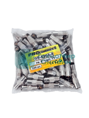 Переходник PROconnect гнездо F-штекер TV