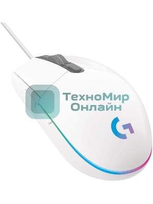 Мышь проводная Logitech G102 LIGHTSYNC белый, 8000 dpi, USB, кнопки - 6