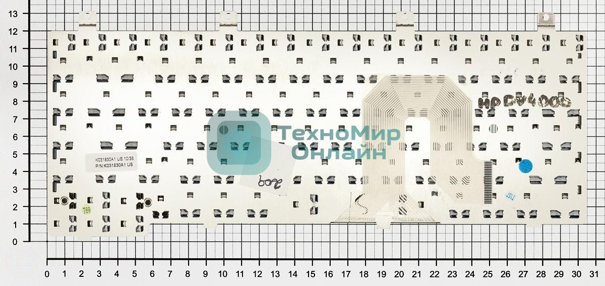 Клавиатура для ноутбука HP Pavilion DV4000 DV4100 DV4200 DV4300 DV4400 черная
