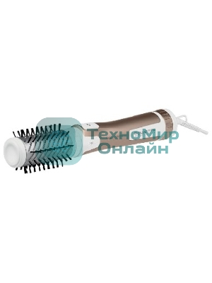 Фен-щетка Rowenta Brush Activ Compact CF9520F0 белый/золотой, 1000 Вт, ионизация, 40/50 мм