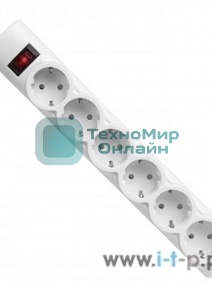 Сетевой фильтр Defender DFS 153 3 м, белый, 6 розеток