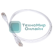 Патч-корд TWT UTP кат.5e, с заливными колпачками, 0.15 м, белый