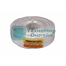 Кабель коаксиальный PROconnect RG-59U, 75 Ом, CCS/Al/Al, 48%, бухта 100 м, белый