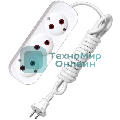 Удлинитель 3х7 м без заземл. 6А IP20 У6-639М ПВС 2х0.75 UNIVersal 639М-07