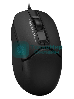 Мышь проводная A4Tech Fstyler FM12 черный, 1200 dpi, USB, кнопки - 3
