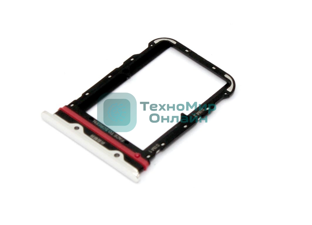 Лоток для SIM-карты Xiaomi Mi Note 10 серебристый