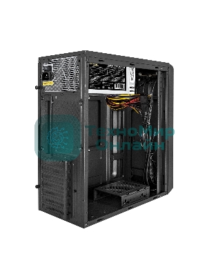 Компьютерный корпус Miditower ExeGate XP-332UC-UNS500 (ATX, БП UNS500 с вент. 12см, 2хUSB 3.0/1хTypeC, аудио, черный)