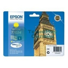 Картридж струйный Epson C13T70344010 желтый (800 стр.) для WorkForce WP-4015DN WP-4015, WP-4025DW WP-4025, WP-4095DN WP-4095, WP-4515DN WP-4515, WP-4525DNF WP-4525, WP-4535DWF WP-4535, WP-4595DNF WP-4595