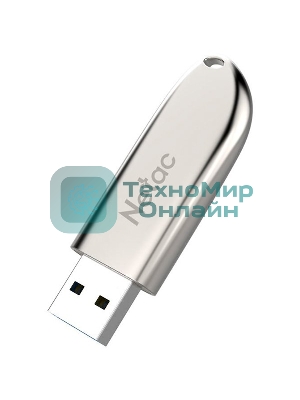 Флешка USB Netac U352 (NT03U352N-032G-20PN), 32Gb, USB 2.0, R/W 50/15, серебристый