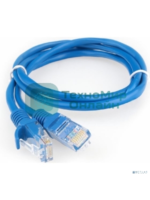 Патч-корд CCA light UTP Гарнизон PC-UTP-5e-1-B cat.5e, 1м, литой, многожильный синий