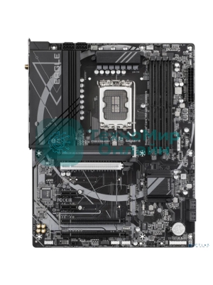 Материнская плата Gigabyte Z790 EAGLE AX, LGA 1700, Intel Z790, 4xDDR5, 4xSATA, 3xM.2, 1xPCIe 3.0 x1, 1xPCIe 4.0 x4, 1xPCIe 5.0 x16, 1xHDMI, 1xDP, 1x 2.5Gb LAN, 2xUSB-A 2.0, 4xUSB-A 3.2 Gen 1, 1xUSB 3.2 Gen 2, 7.1, ATX