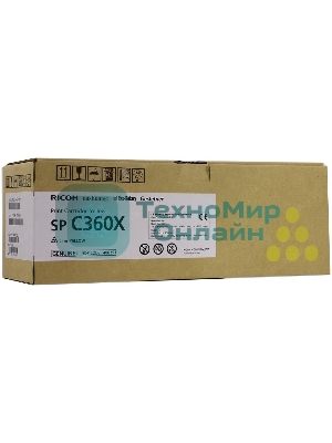 Картридж лазерный желтый тип SP C360X SP C361SFNw (9K, только для МФУ)