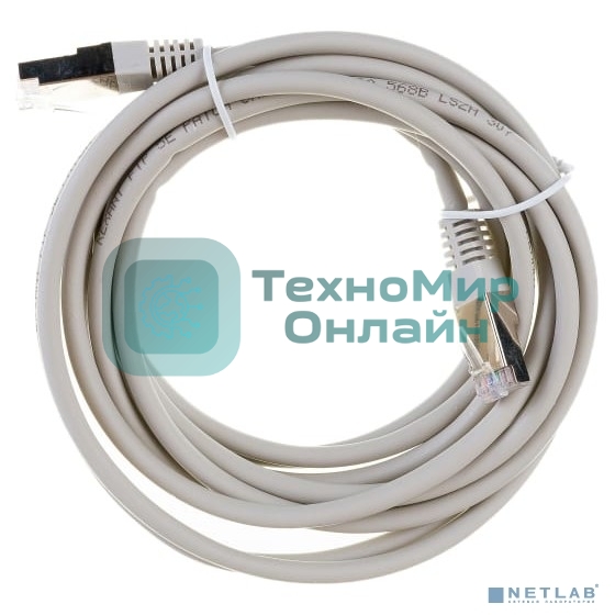 Шнур коммутационный Rexant патч-корд U/UTP RJ45-RJ45, cat.5e, LSZH серый, 3м