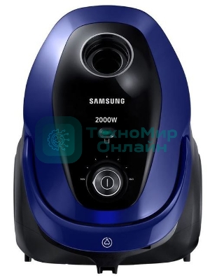 Пылесос Samsung VC20M251AWB синий, 460/2000 Вт, уборка сухая, пылесборник мешок 2.5 л