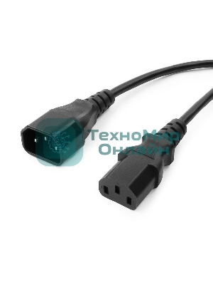 Кабель питания сист.блок-монитор Gembird 3.0м, VDE(0.75мм), черный, с зазем., пакет