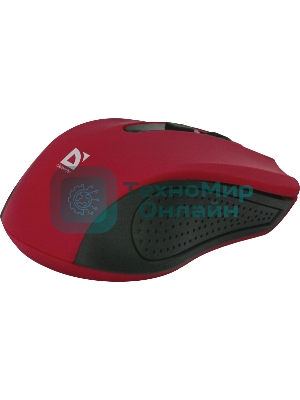 Мышь беспроводная Defender Accura MM-935 красный, 1600 dpi, радиоканал, USB, кнопки - 4