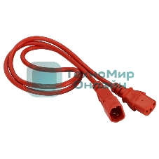Шнур питания Lanmaster C13-C14, 3х0.75, 220В, 10А, красный, 5 метров
