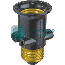 Патрон-переходник Navigator с розетки на E27 на E27 NLA-E27-S-E27