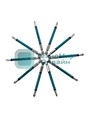 Набор бит Gross PZ2 х90, сталь S2, 10 шт.