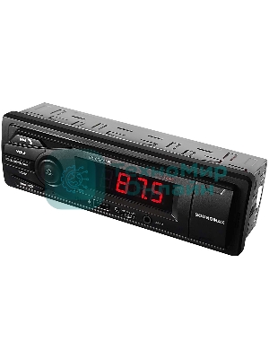 Автомагнитола Soundmax SM-CCR3169B, 1 DIN, Bluetooth, USB Type-A, AUX