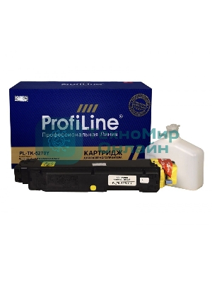 Картридж Тонер-туба ProfiLine PL-TK-5270Y для принтеров Kyocera EcoSys M6230/M6630/P6230/P6630 желтый 6000 копий