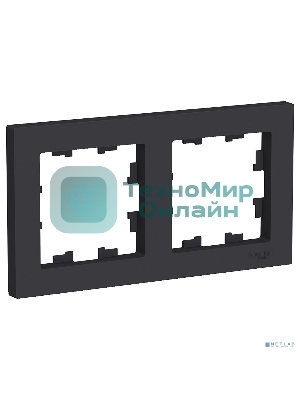 Рамка 2-м AtlasDesign универс. карбон SchE ATN001002